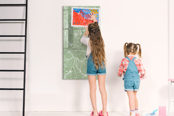 Tableau magnétique effaçable Un tableau coloré pour les photos et les notes