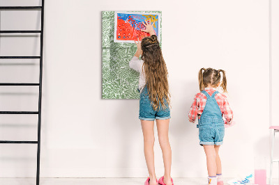 Tableau magnétique effaçable Un tableau coloré pour les photos et les notes
