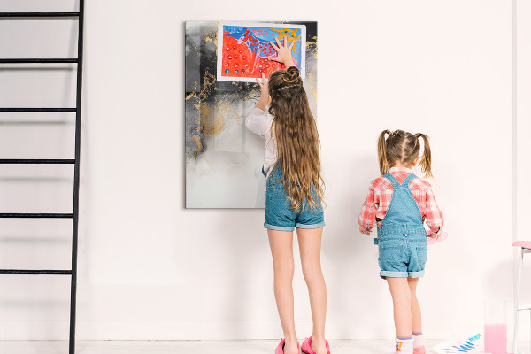 Tableau magnétique effaçable Tableau moderne pour notes et photos