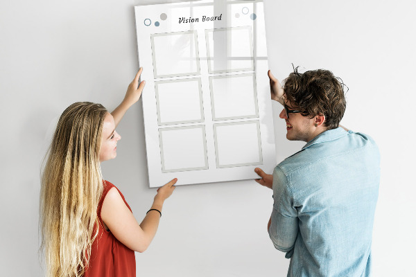 Tableau effaçable magnétique tableau de visualisation pour les idées créatives