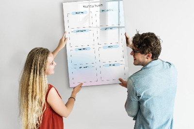 Tableau effaçable magnétique Tableau de visualisation pour objectifs personnels