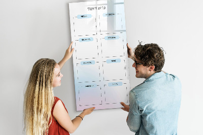 Tableau effaçable magnétique Tableau de visualisation pour objectifs personnels