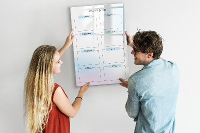 Tableau effaçable magnétique Tableau de visualisation pour objectifs personnels