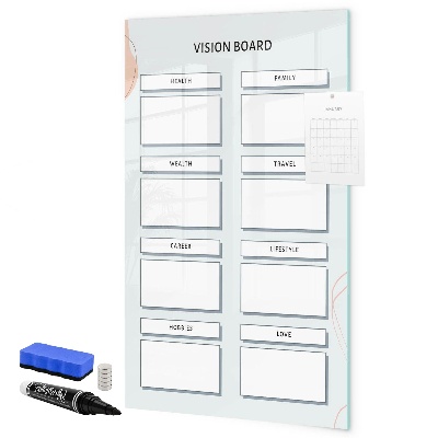 Tableau magnétique effaçable Tableau de visualisation pour une vie meilleure