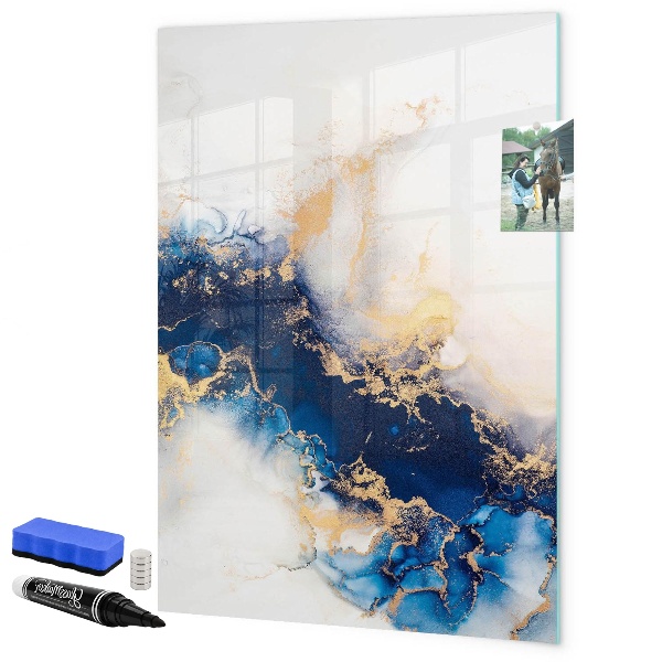 Tableau magnétique effaçable Un tableau élégant pour les notes et les photos