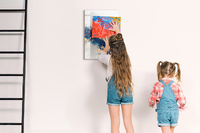 Tableau magnétique effaçable Un tableau élégant pour les notes et les photos