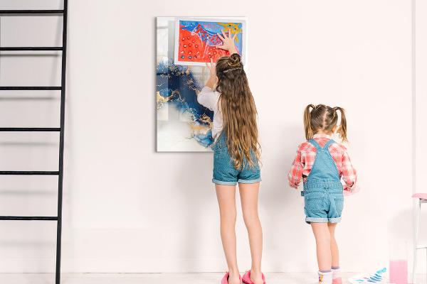 Tableau magnétique effaçable Un tableau élégant pour les notes et les photos