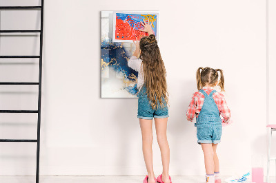 Tableau magnétique effaçable Un tableau élégant pour les notes et les photos
