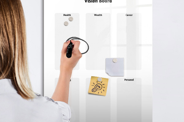 Tableau magnétique effaçable Tableau de visualisation pour les objectifs de vie