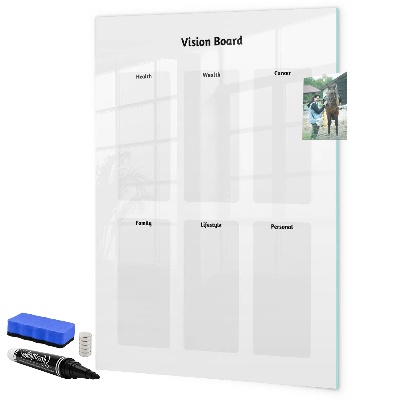 Tableau magnétique effaçable Tableau de visualisation pour les objectifs de vie