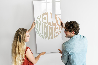 Tableau magnétique effaçable Un été rempli de souvenirs et de joie
