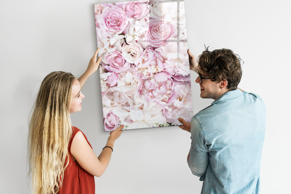 Tableau effaçable magnétique Tableau fleuri pour notes et photos