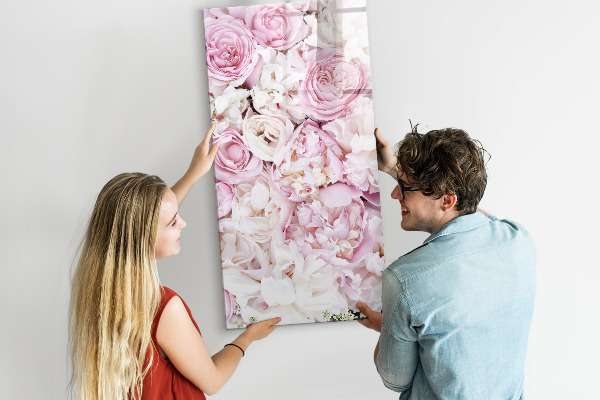 Tableau effaçable magnétique Tableau fleuri pour notes et photos