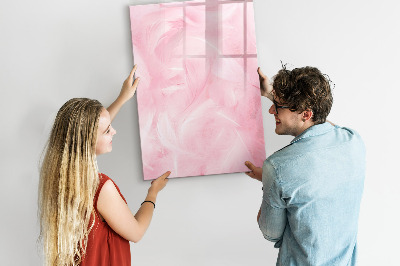 Tableau effaçable magnétique Tableau rose pour les notes et les photos