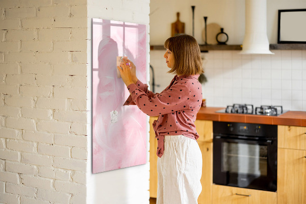 Tableau effaçable magnétique Tableau rose pour les notes et les photos