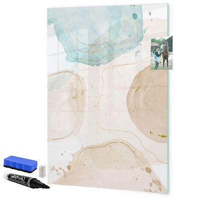 Tableau magnétique effaçable Tableau photo moderne aux couleurs pastel