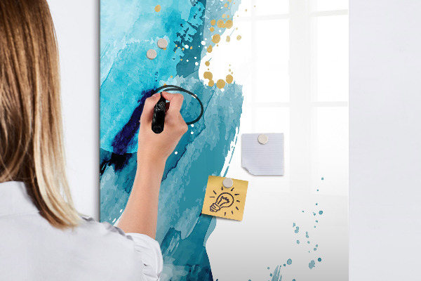 Tableau magnétique effaçable Un tableau coloré pour les photos et les notes