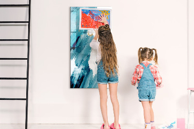 Tableau magnétique effaçable Un tableau coloré pour les photos et les notes