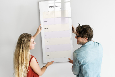 Tableau effaçable magnétique Planificateur de repas pour toute la semaine