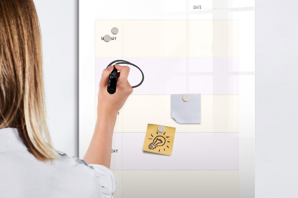 Tableau effaçable magnétique Planificateur de repas pour toute la semaine