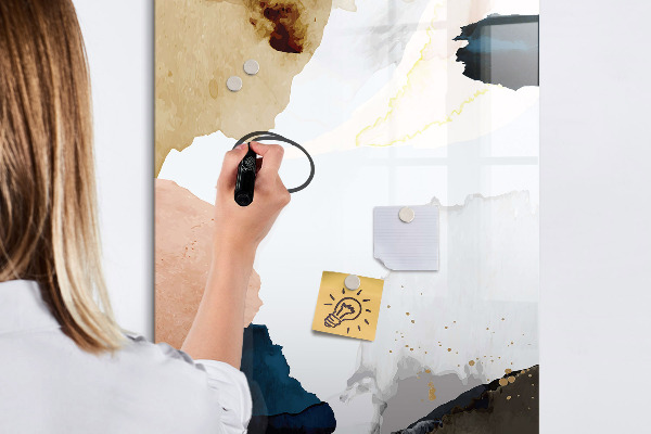 Tableau magnétique effaçable Un tableau élégant pour les notes et les photos