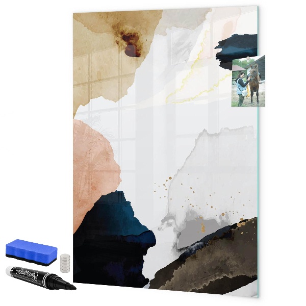Tableau magnétique effaçable Un tableau élégant pour les notes et les photos