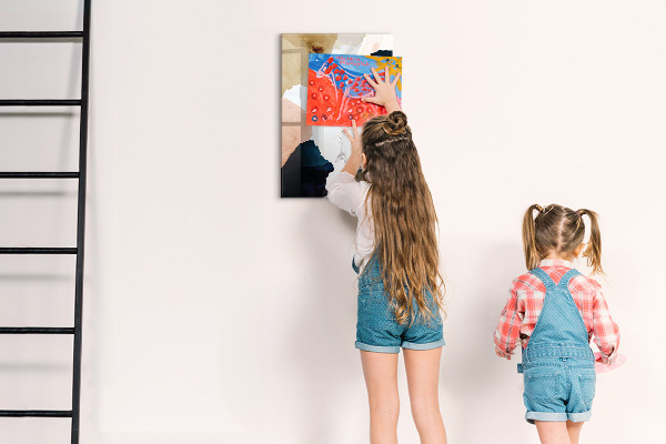 Tableau magnétique effaçable Un tableau élégant pour les notes et les photos