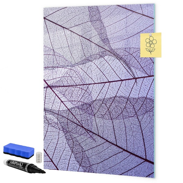 Tableau effaçable magnétique Tableau magnétique à motif de feuilles