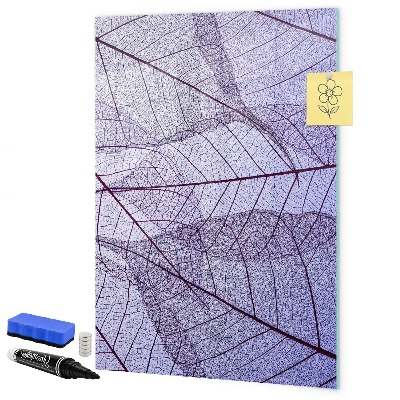 Tableau effaçable magnétique Tableau magnétique à motif de feuilles