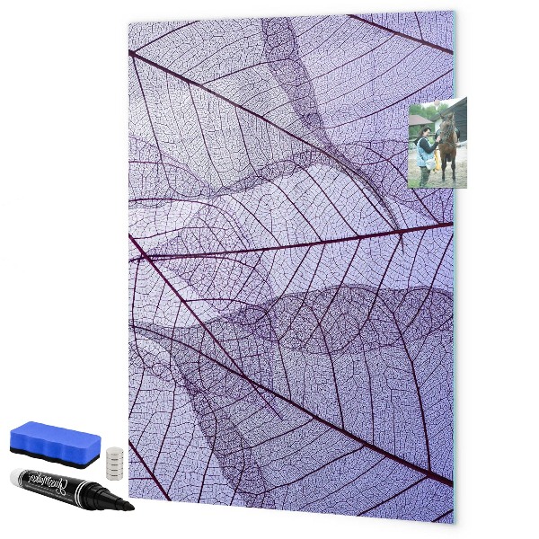 Tableau effaçable magnétique Tableau magnétique à motif de feuilles