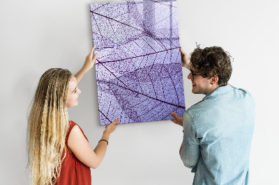 Tableau effaçable magnétique Tableau magnétique à motif de feuilles
