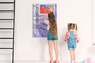 Tableau effaçable magnétique Tableau magnétique à motif de feuilles