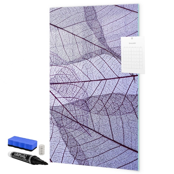 Tableau effaçable magnétique Tableau magnétique à motif de feuilles