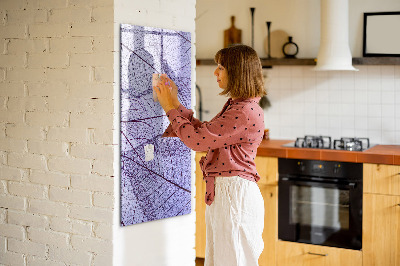 Tableau effaçable magnétique Tableau magnétique à motif de feuilles