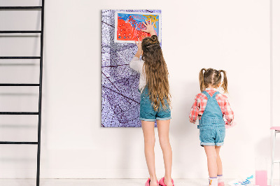 Tableau effaçable magnétique Tableau magnétique à motif de feuilles