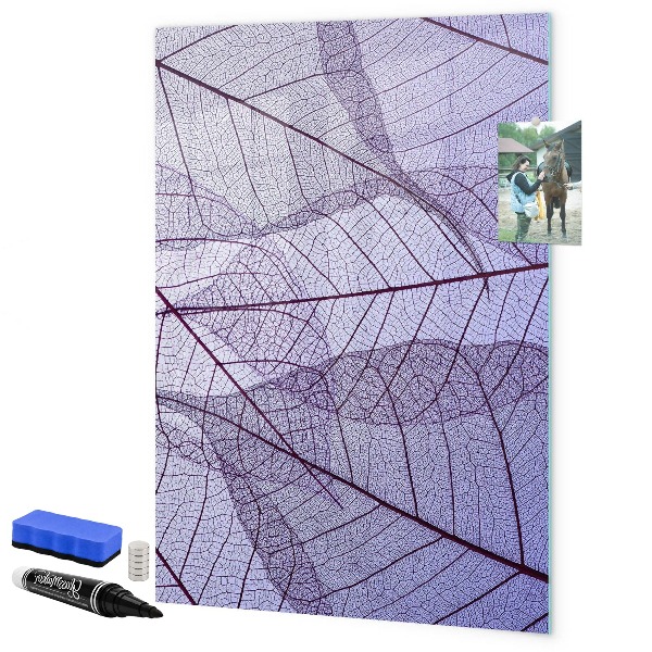 Tableau effaçable magnétique Tableau magnétique à motif de feuilles