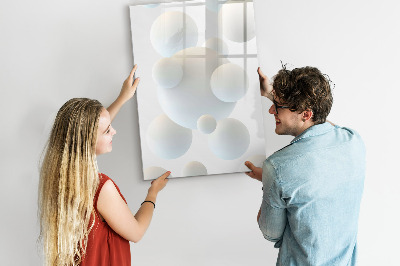 Tableau magnétique effaçable Un tableau pratique pour les notes et les photos