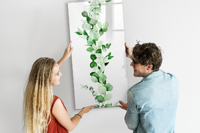 Tableau magnétique effaçable Motif vert avec espace pour photos