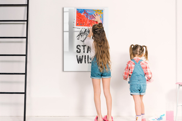 Tableau magnétique effaçable Un espace créatif pour les souvenirs et les photos