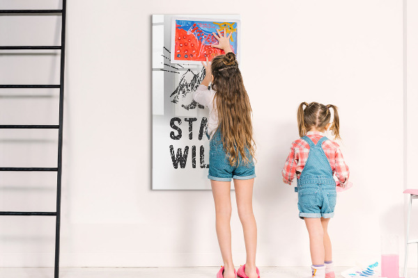 Tableau magnétique effaçable Un espace créatif pour les souvenirs et les photos