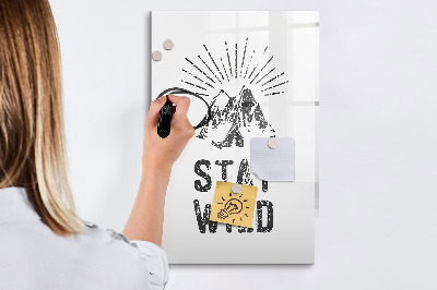 Tableau magnétique effaçable Un espace créatif pour les souvenirs et les photos
