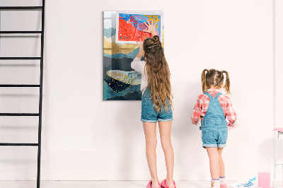 Tableau magnétique effaçable Tableau créatif pour photos et notes