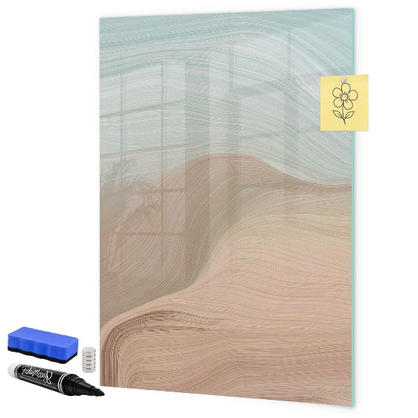 Tableau magnétique effaçable Un tableau coloré pour les notes et les photos