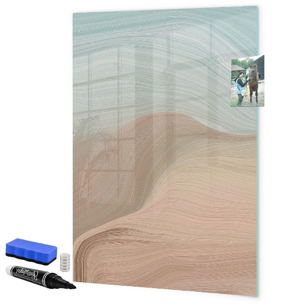 Tableau magnétique effaçable Un tableau coloré pour les notes et les photos
