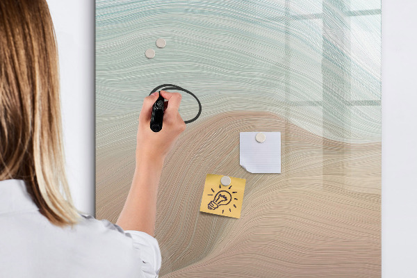 Tableau magnétique effaçable Un tableau coloré pour les notes et les photos