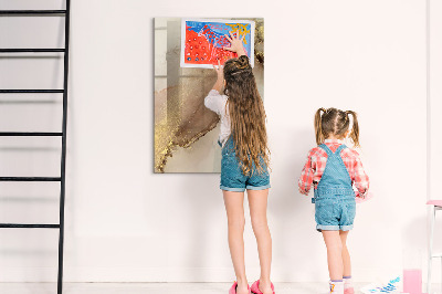 Tableau magnétique effaçable Tableau élégant pour photos et notes