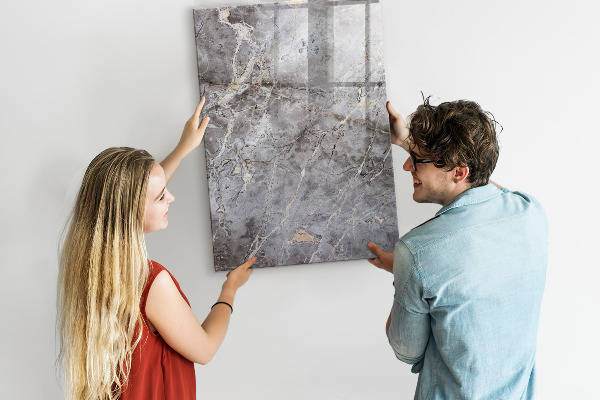 Tableau magnétique effaçable Tableau mémo avec aimants et photos