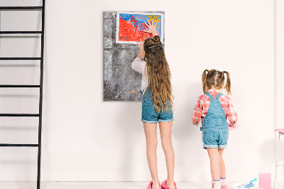 Tableau magnétique effaçable Tableau mémo avec aimants et photos