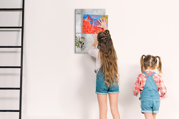 Tableau magnétique effaçable Tableau moderne pour notes et photos