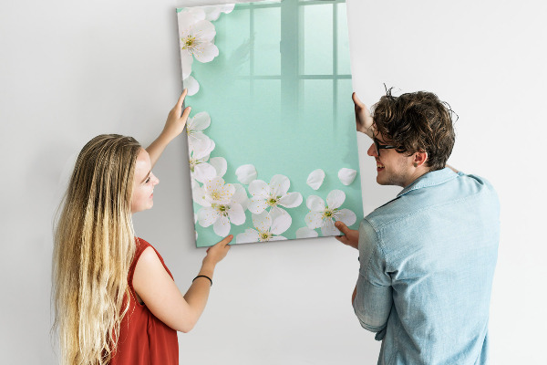 Tableau effaçable magnétique Tableau créatif à motif floral
